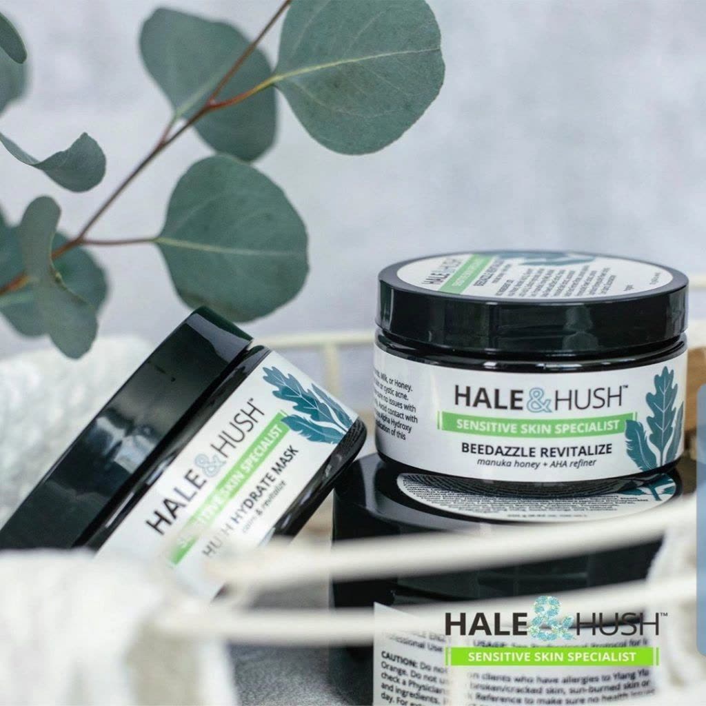 Hale & Hush skincare jars